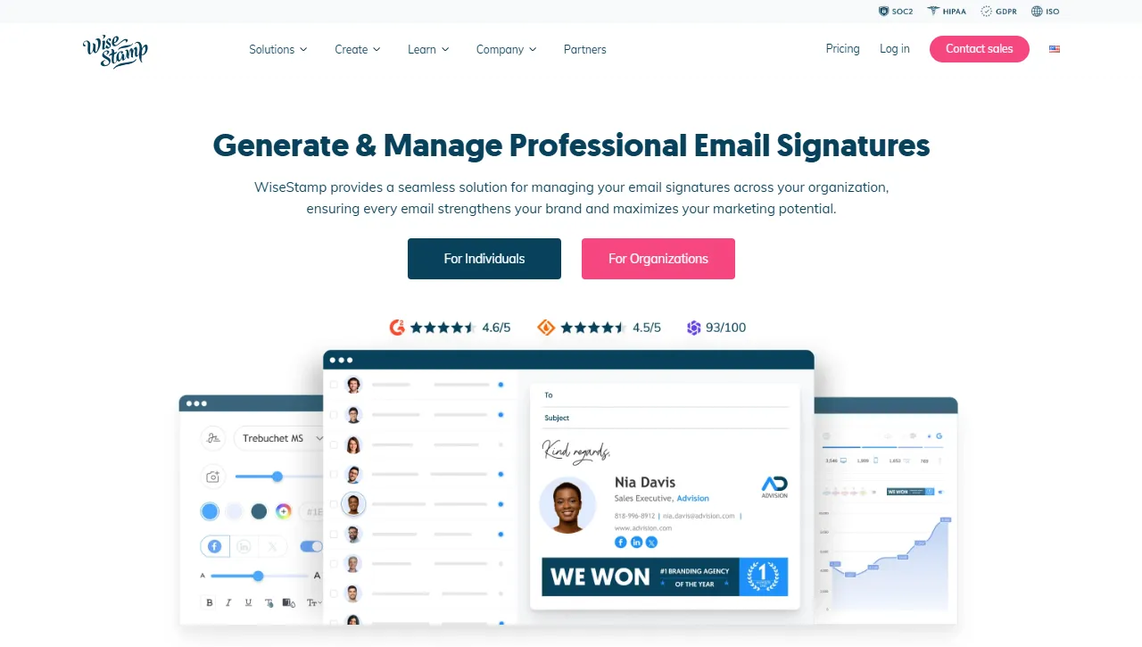 WiseStamp website