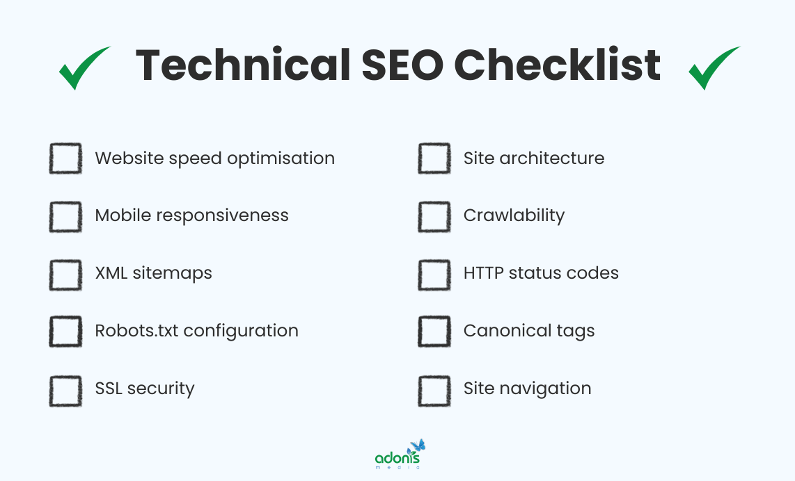 Technical SEO checklist or key elements to remember